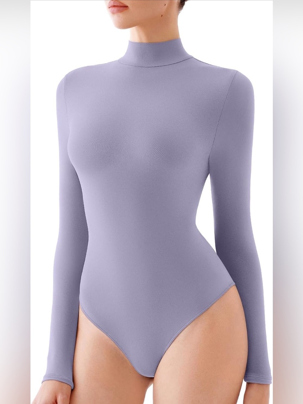 Popilush MockNeck CloudSense Liliac Shaper Bodysuit